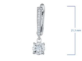 Серьги из белого золота э4712сг01210953
