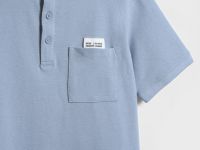 Поло с нашивкой для мальчиков, Голубой