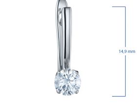 Серьги из белого золота э4712сг06220203