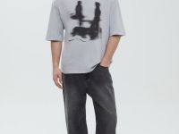 Футболка из хлопка с принтом