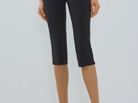 Зауженные брюки капри, Черный