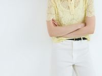 Поло из кружева, Желтый