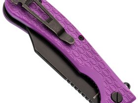 Складной нож Daggerr Powie Purple BW DL, сталь 8Cr14MoV, рукоять FRN