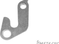 Держатель заднего переключателя &quot;петух&quot; Meta №88 фрезерованный (серебристый)