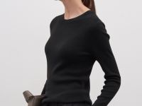 Трикотажный женский джемпер с длинным рукавом