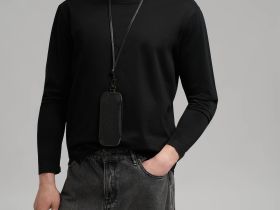 Лонгслив прямого кроя из мерсеризованного хлопка