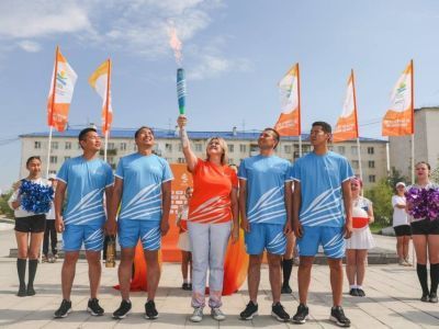 Жатай встретил эстафету огня VIII игр «Дети Азии»