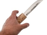 Нож Северный, сталь Х12МФ, кованый традиционный нож, рукоять карельская береза