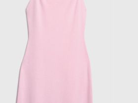 Платье макси на тонких бретелях, Розовый