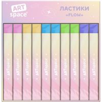 Ластик ArtSpace "Flow", прямоугольный, 84*13*10 мм, ПВХ