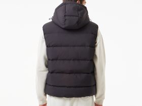 Мужской утеплённый жилет Lacoste с капюшоном