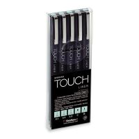 Набор линеров Touch Liner 5 шт. 0,1 мм-0,5 мм C, B, цвет серый холодный
