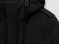 Пуховое пальто с капюшоном