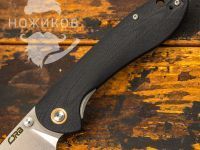 Складной нож CJRB Feldspar, сталь D2, рукоять G10, черный