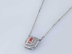 Колье из белого золота э0912кл11220007_pink