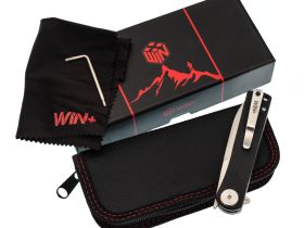 Складной нож Dr.Tech W3896MB, сталь D2, рукоять микарта, черный