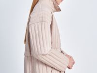 Утепленная куртка с воротником-стойкой