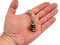 Брелок Денежная Лягушка, бронза