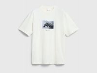 Футболка из хлопка с фотопринтом, Белый