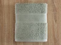 Полотенце махровое Classico, зеленое