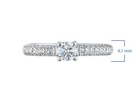 Кольцо из белого золота с бриллиантами э4701кц10200951