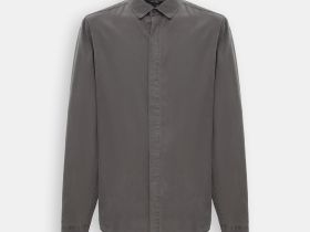Рубашка из тенселя полуприлегающего силуэта