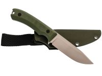 Нож Леший, сталь AUS10co, рукоять микарта, оливковый