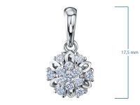 Подвеска из серебра э0612пд10170800_white