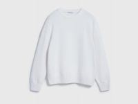 Вязаный джемпер из хлопка, Белый