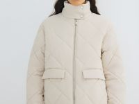 Утеплённая куртка, Бежевый