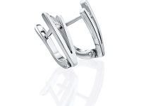 Серьги из белого золота с бриллиантами э4701сг11134300