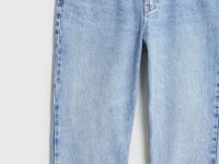 Прямые джинсы со средней посадкой, Голубой