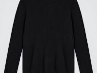 Джемпер приталенного силуэта с воротником-стойкой