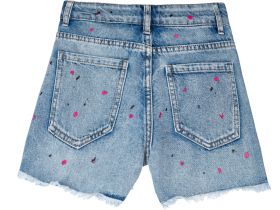 Шорты текстильные джинсовые для девочек
