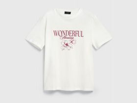 Футболка с принтом, Белый