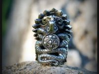 Бусина для темляка Жрица, мельхиор