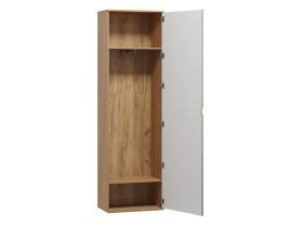 Распашной шкаф Монблан 1.1-63x214 Косы Графитовый