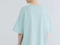 Футболка оверсайз с принтом, Зеленый