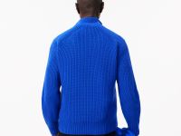 Мужской свитер Lacoste из овечьей шерсти на молнии