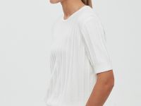 Джемпер из хлопка с коротким рукавом