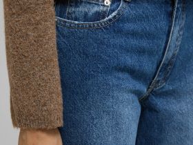 Джинсы wide leg fit женские