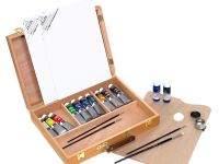 Набор масляных красок в подарочном кейсе Малевичъ, 20 предметов