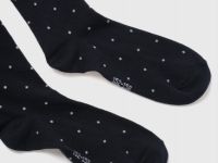 Колготки в горох, Синий