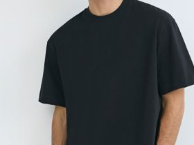 Футболка из плотного хлопка, Черный