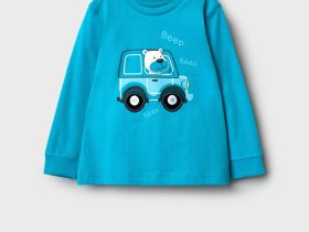 Джемпер детский трикотажный для мальчиков (футболка с длинными рукавами)