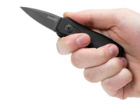 Автоматический складной нож Launch 4 - Kershaw 7500BLK Black, сталь Crucible CPM® 154, рукоять анодированный алюминий, чёрный