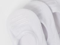 Подследники в рубчик, 3 пары, Белый