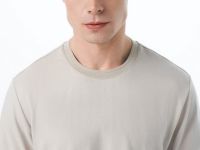 Футболка из фактурной ткани, Бежевый