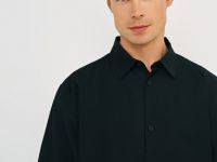 Рубашка с коротким рукавом, Черный