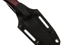 Нож Pocket Wolf Мини Тактик с долом, сталь AUS10Co, рукоять микарта, красный